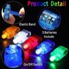 100 PCS LED Finger Lights Bright Finger Carnival Light Ring Glow Stick Little Finger Laser Festival Glow Finger Ring