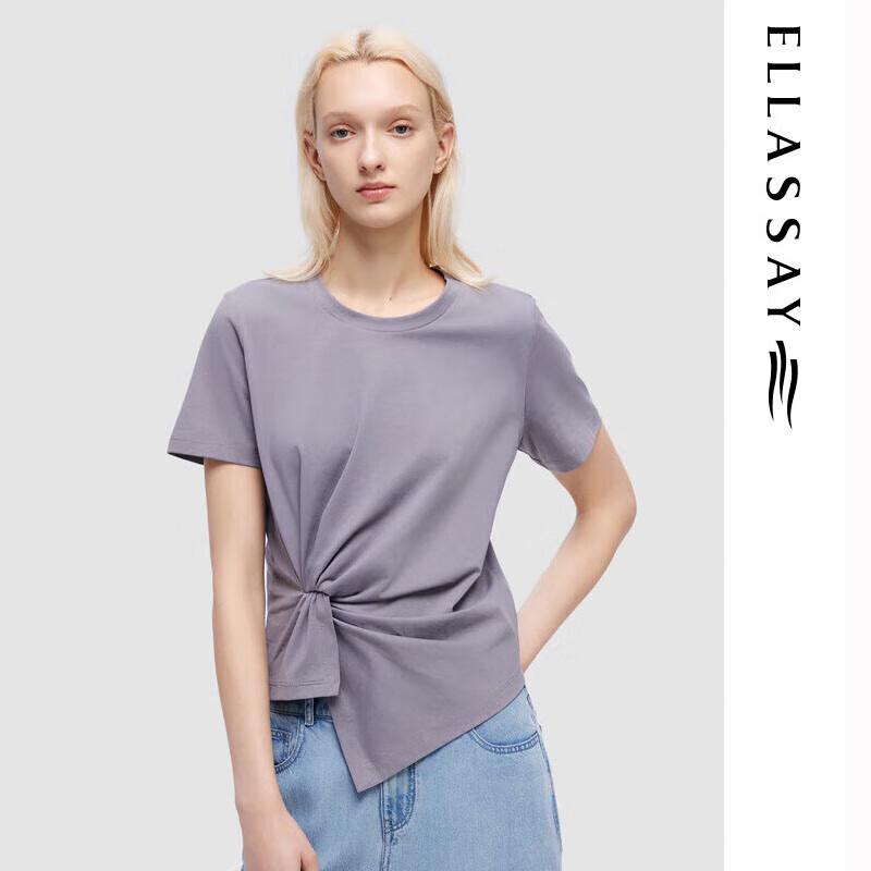 ELLASSAY Women s Designer Twist-Knot T-Shirt S