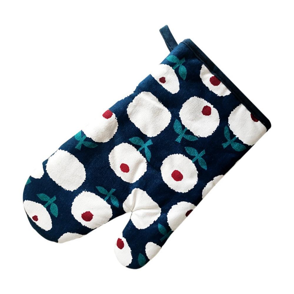 Kitchen Baking Supplies Heated Gloves Anti Temperature Thermal Insulation Oven Gloves Cute Thicken Wristband Cuisine Accessoire