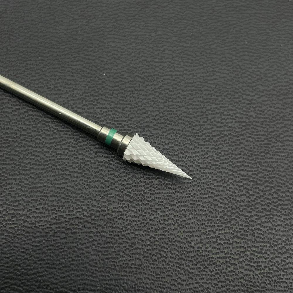 1Pc White Ceremic Nail Drill Bits Ceramic Cuticle Clean Bur Rotary Milling Cutters for Manicure Pedicure Dental Polishing Burs