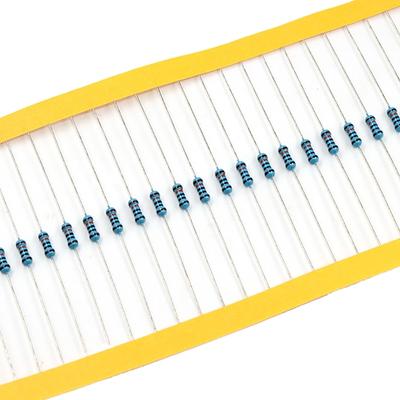 Pack of 100 Metal Film Resistors 0.25W 1.2k Ohm with High Stability Resistors for Electronic Circuit Boards and Repairs
