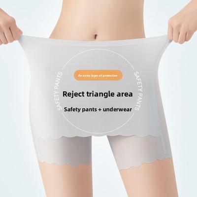 Women's Summer Insulation Layer To Block Abdominal Retraction Raise Buttocks Anti Slip Unrolled Boxer Safety Underwear