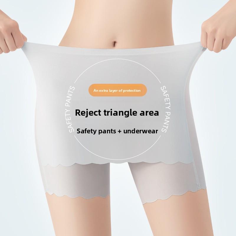 Women's Summer Insulation Layer To Block Abdominal Retraction Raise Buttocks Anti Slip Unrolled Boxer Safety Underwear