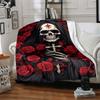 1PC Grim Reaper Print Blanket, Soft Throw Blanket - Warm & Cozy for Couch, Bed, Office, and Travel yy250912177