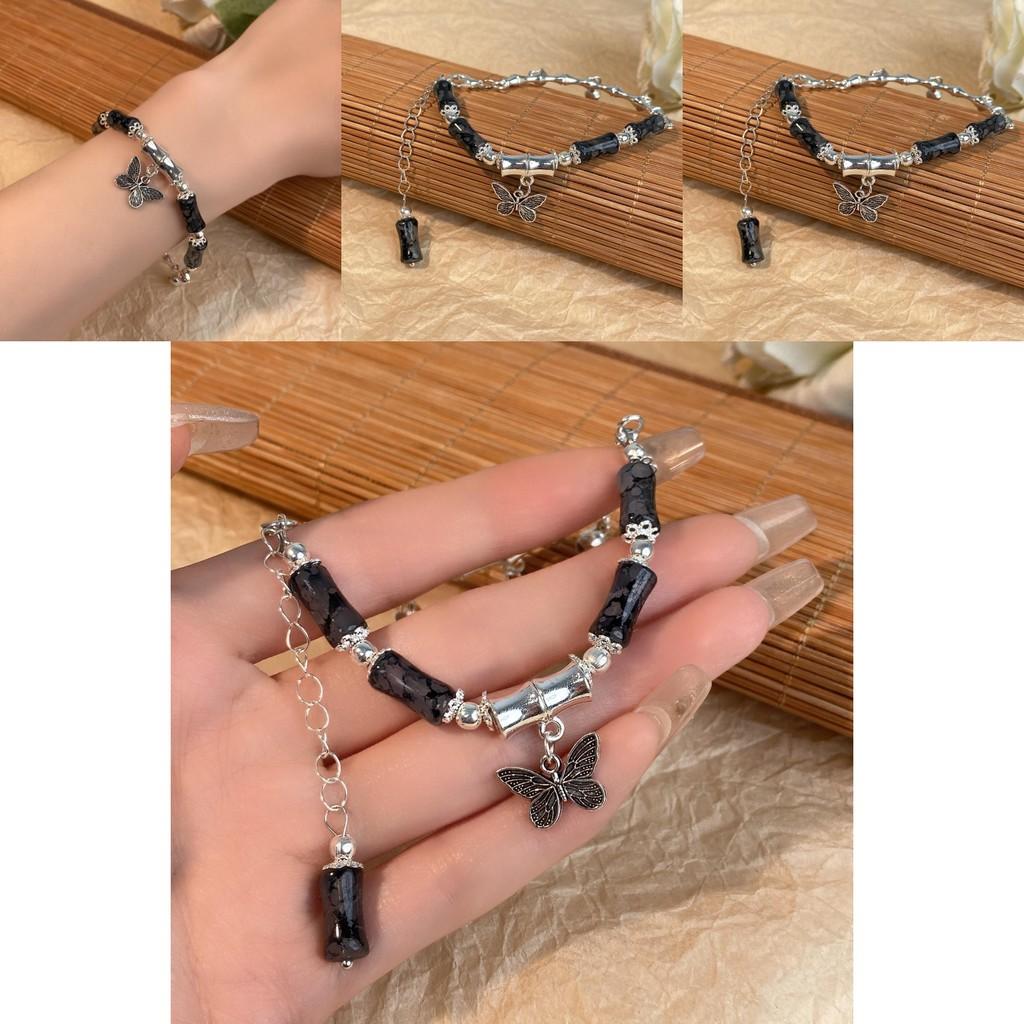 Spring 2024 Fashion Butterfly Bracelet For Women With Tassels Beads And