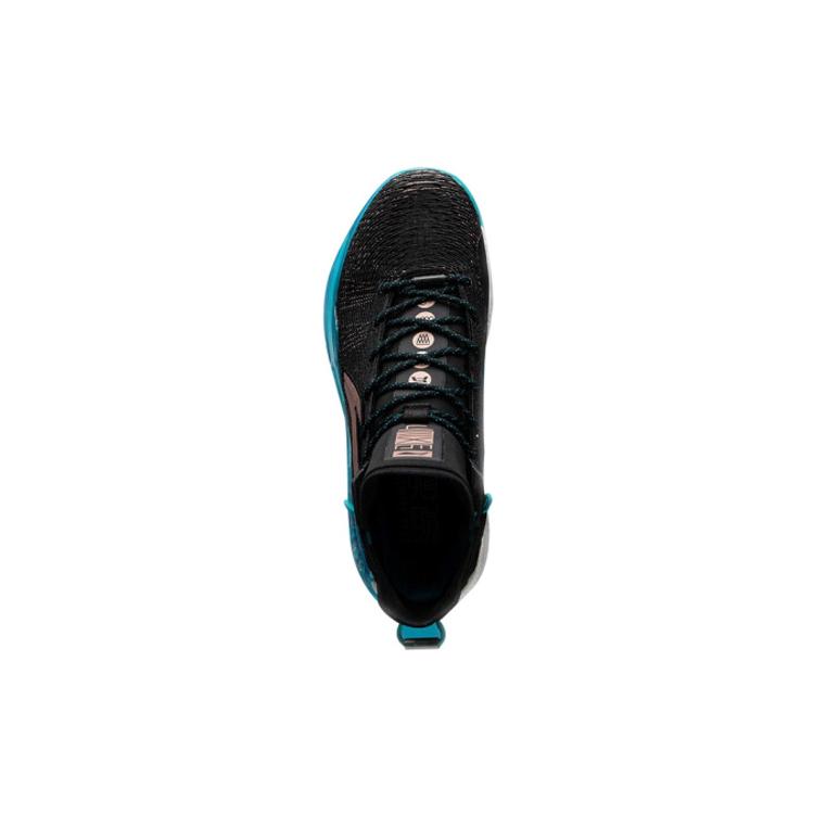 Li Ning YuShuai 13 Boom Cushioning Slip Resistant High top Performance Basketball Shoes Men's Black Blue ABAP065-1