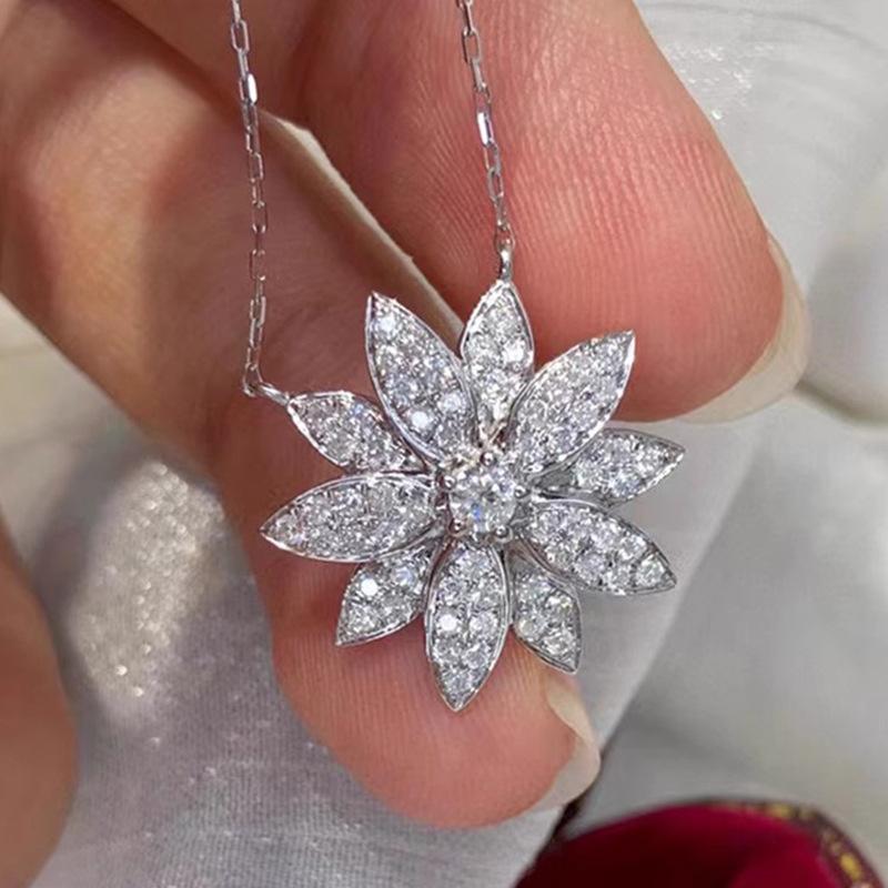 

Элегантный темперамент, ожерелье с серьгами в виде ромашек, роскошные ретро-ювелирные изделия в стиле «камелия», цветочный комплект