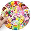50pcs Cute Cartoon Candy Stickers: Kids' Reward, Journal, Skateboard, Computer, Phone, Waterproof Decor