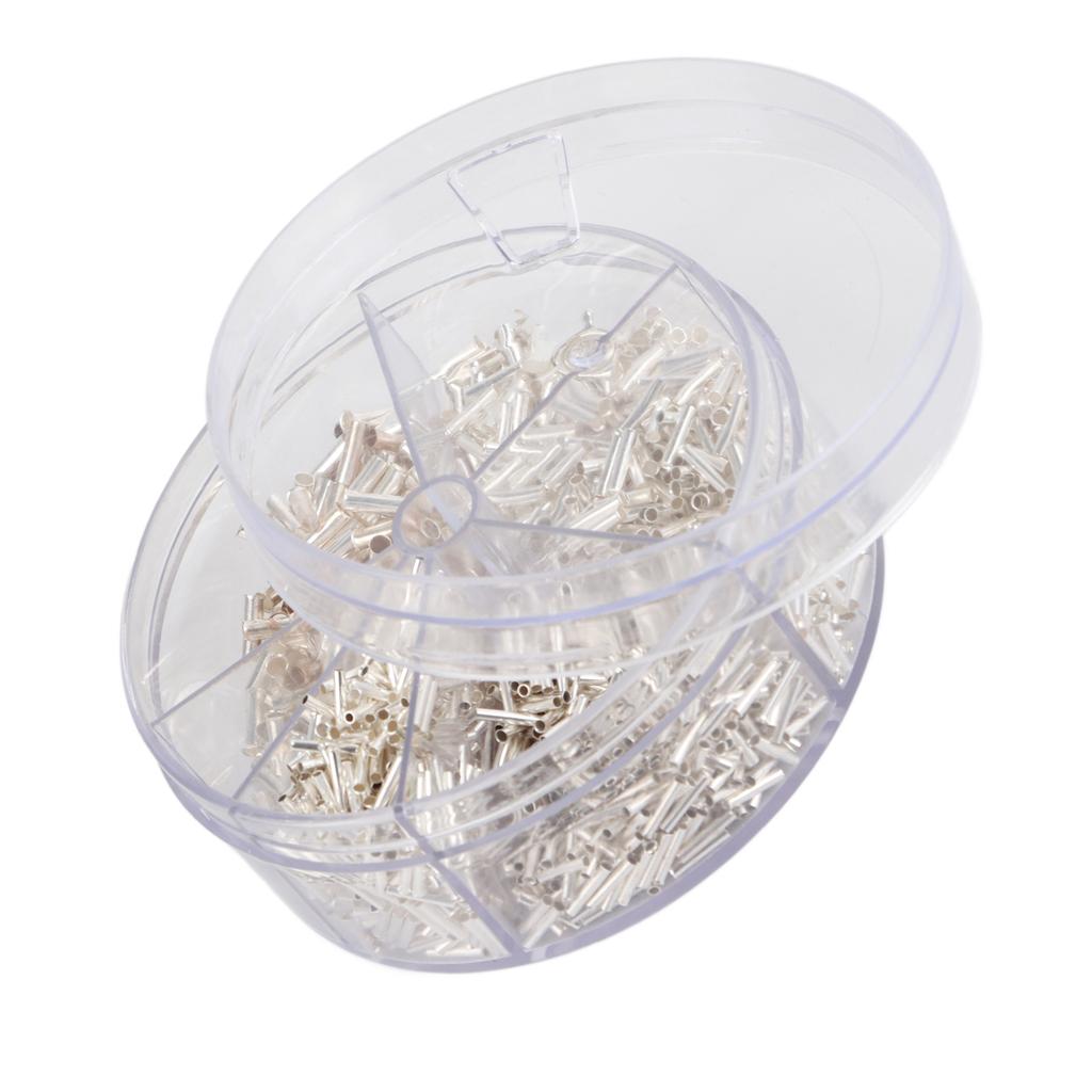 1900pcs Bare Non Insulated Butt Connector Terminals Splice Wire Terminal Kit