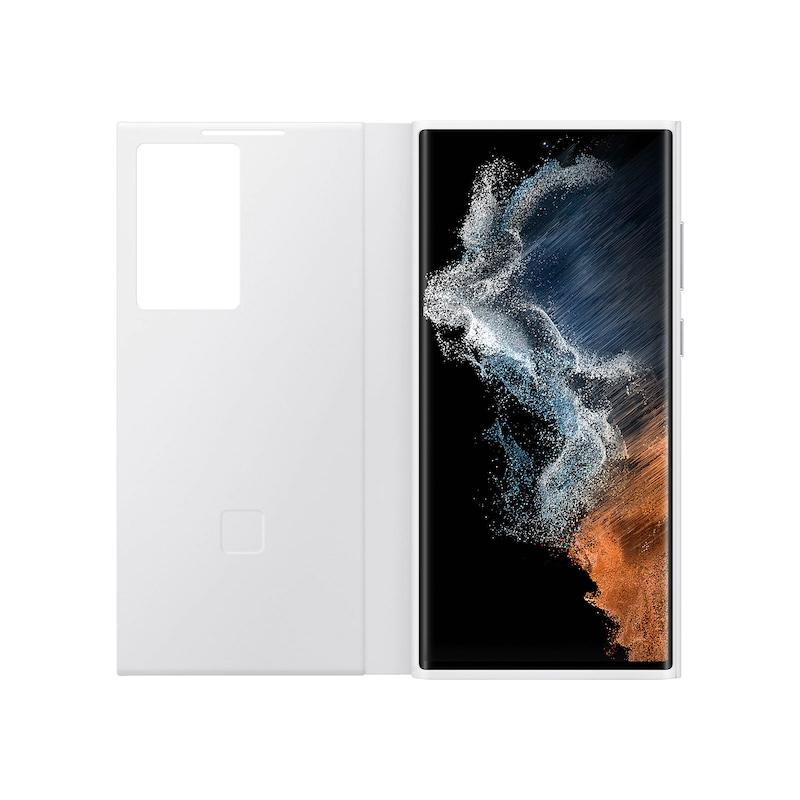 Capa Carteira Flip Espelhada Smart View Para Samsung Galaxy S22 Ultra 5G S22Ultra 5G Capa de Celular Smart Clear View