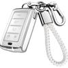 JOYEAR for Jeep Key Fob Cover with Key Chain Compatible with 2021 2022 2023 2024 2025 2026 Jeep Grand Cherokee L Grand Wagoneer Car Accessories