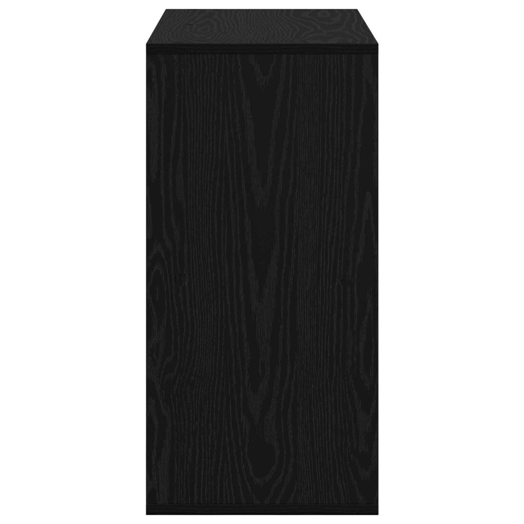 Sideboard with Drawers Black Oak Effect 68.5 x 32 x 67 cm
