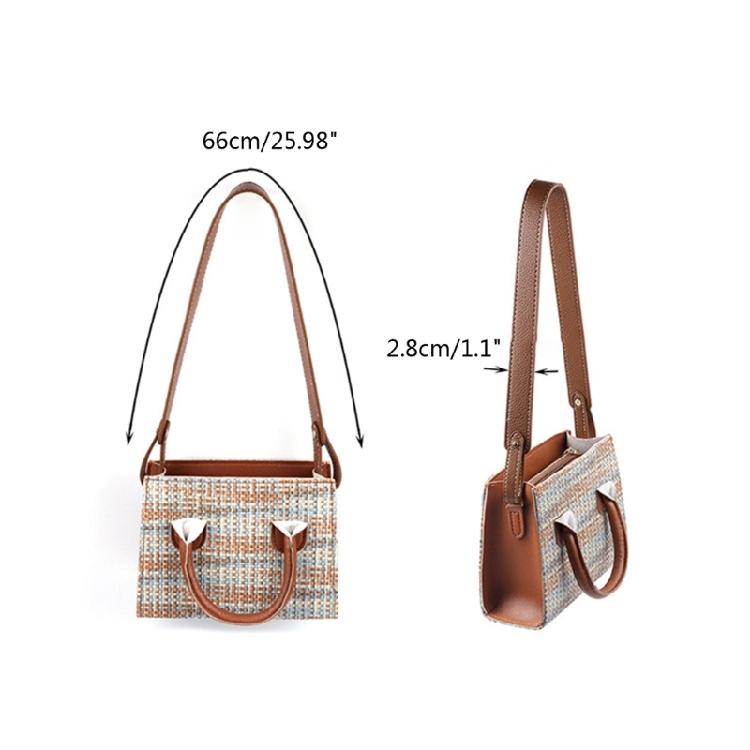 26in Handbag Shoulder Strap Lychee Texture Strap PU Leather Crossbody Bag Strap