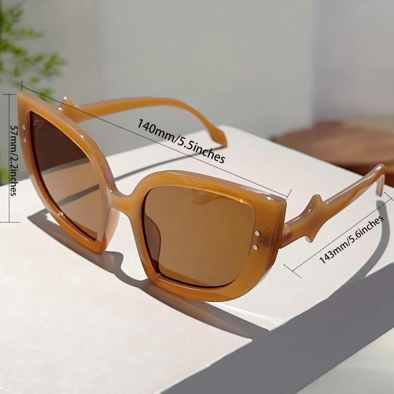 Cat Eye Sunglasses Women Fashion Halloween Party Gradient Decor Shades Trendy Brand Design Candy Color Rim Sun Glasses