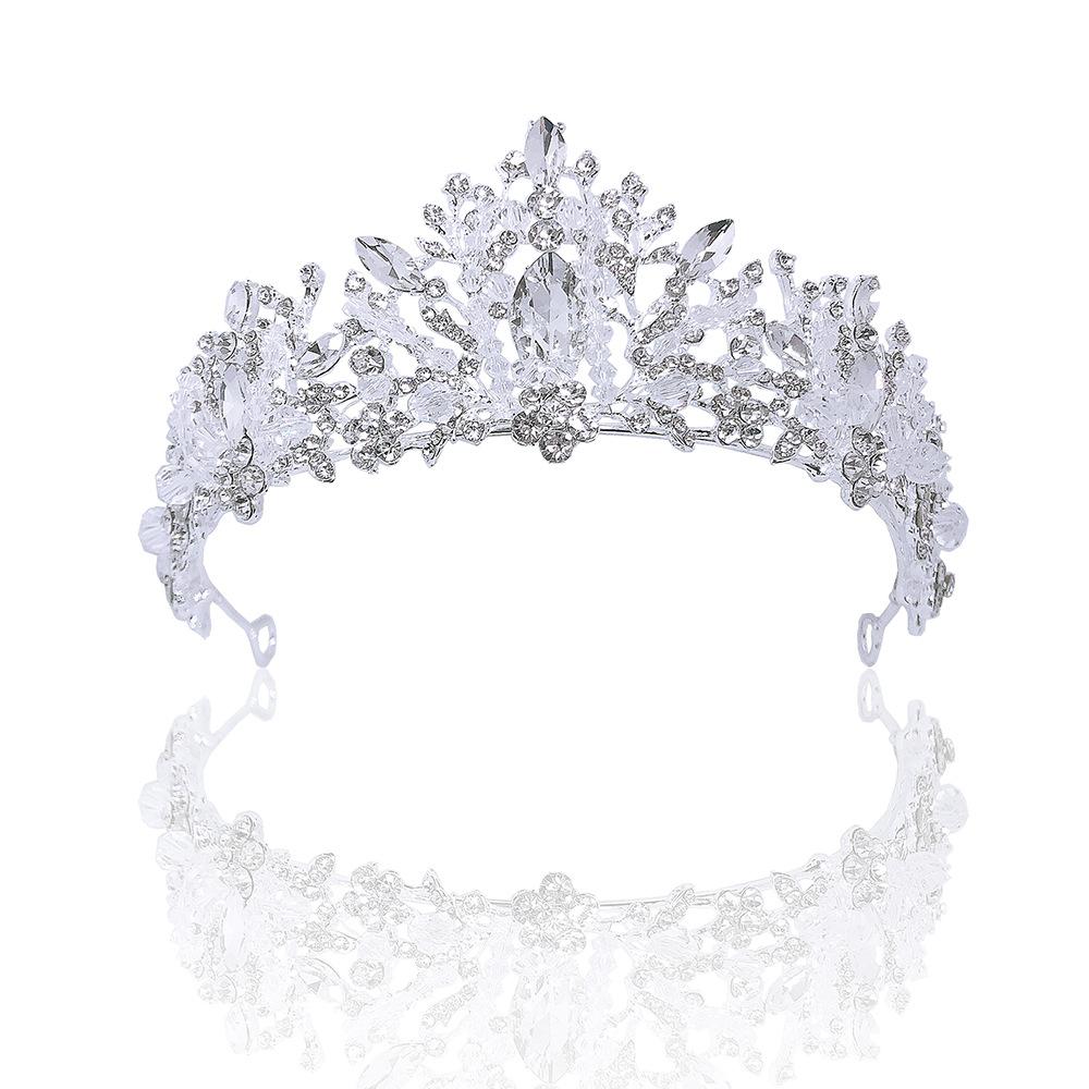 New Bridal Headwear Golden Crystal Handmade Adult Crown Headband Wedding Accessories Wedding Hair Accessories for Women