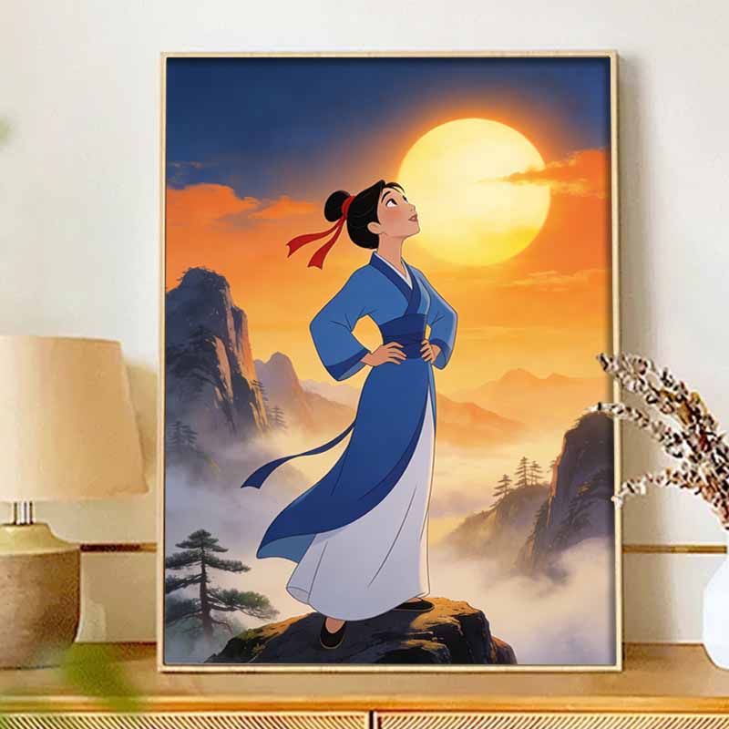 Disney Mulan Princess Diamond Painting Art Kit Handmade DIY5D Home Decor Gift