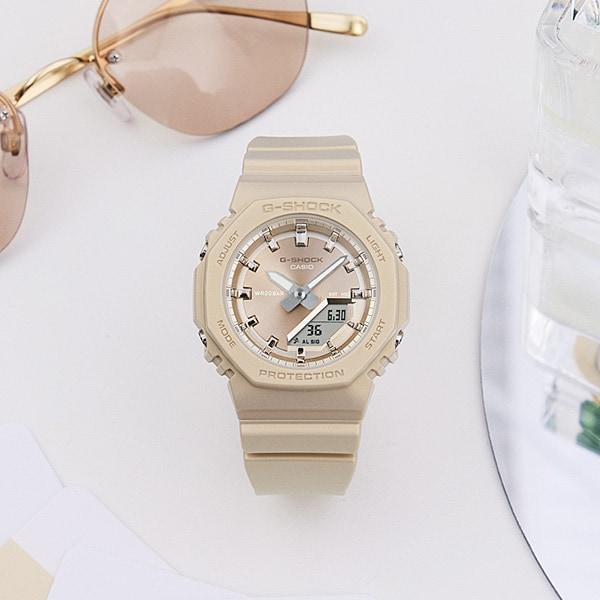 Casio G-SHOCK GMA-P2100ST-9AJF Damenuhr [G-SHOCK Minimal Design] Runde Digital-Analog-Uhr