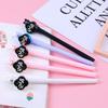 Four-Leaf Clover Stationery: Back-to-School Clock Pen Holder with Watch and Black Ballpoint Pen