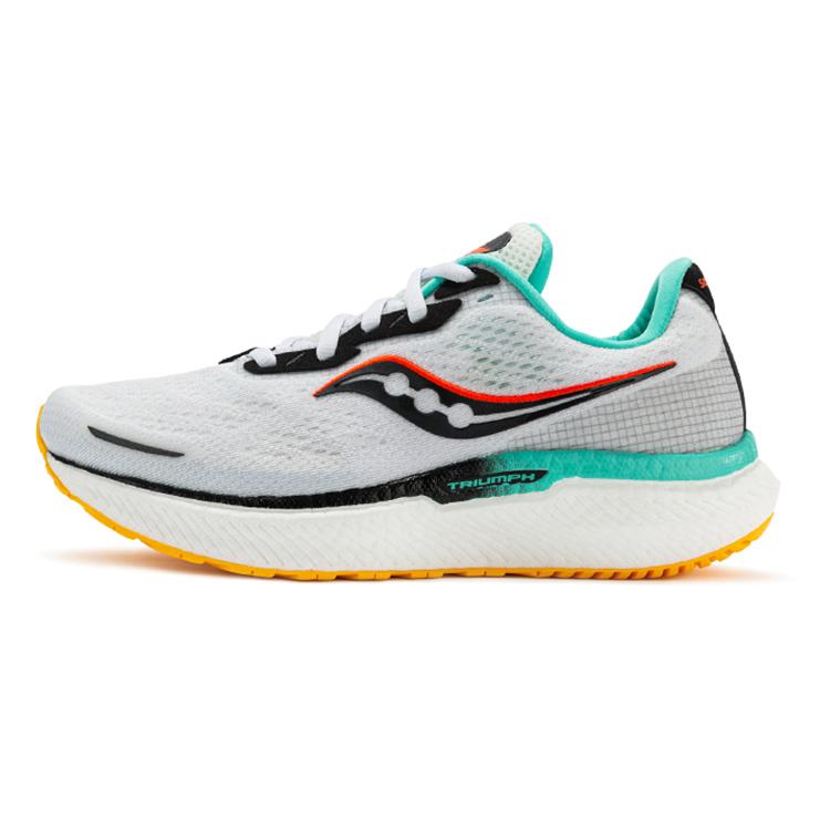 

Saucony Cushioning Slip Resistant Abrasion Resistant Support Low top Casual Running Shoes Women s White Black Green S10678-84 35.5