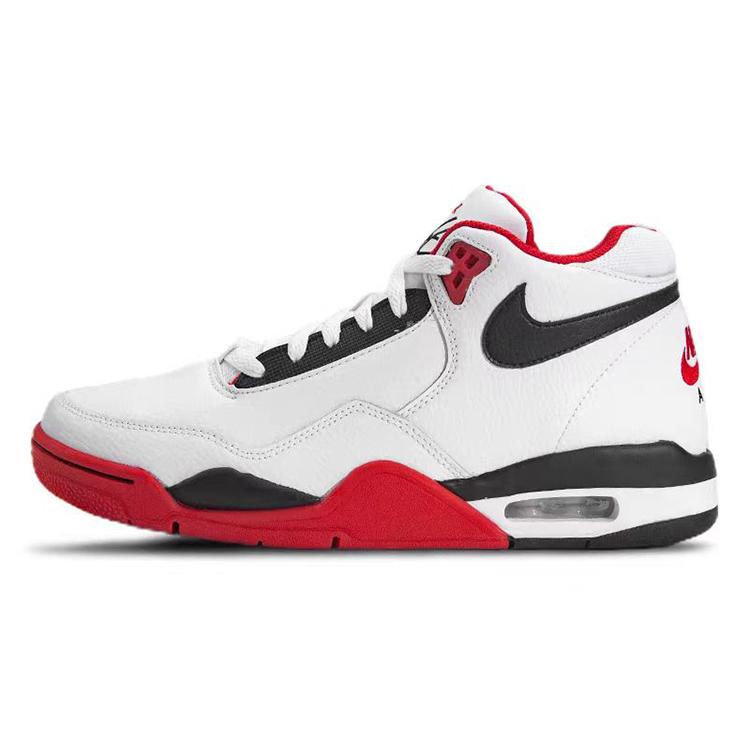 Nike Flight Legacy Vintage Basketball Shoes Unisex Mid top Red/White BQ4212-100(Team56-)