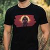 Men's T-Shirt Samurai Pixel Art Motif Cotton Size XS To 5XL