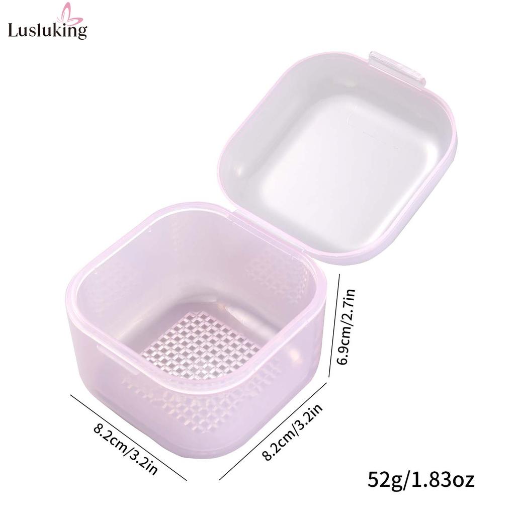 Nail Drill Bits Disinfection Box Double Layer Filtration Cleaning Box Manicure Storage Case Nail BrushCleaningContainer Nail Box