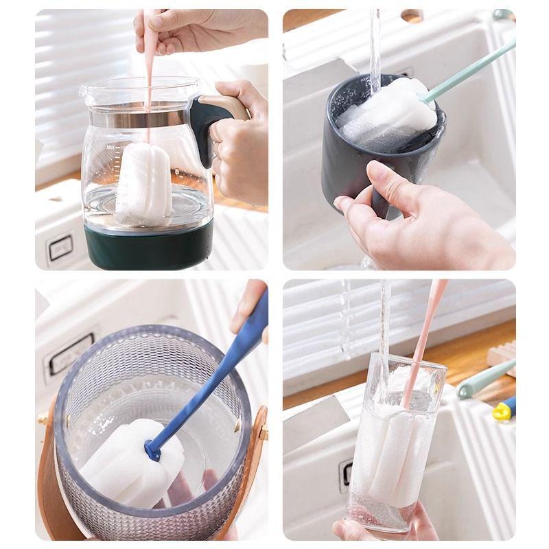 Detachable Sponge Cup Brush for Baby Bottles & Water Bottles