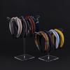 Clear Headband Holder Rack Acrylic Detachable Necklace Bracelet Display Stand Hair Accessory Bar Durable For Hairband Organizer