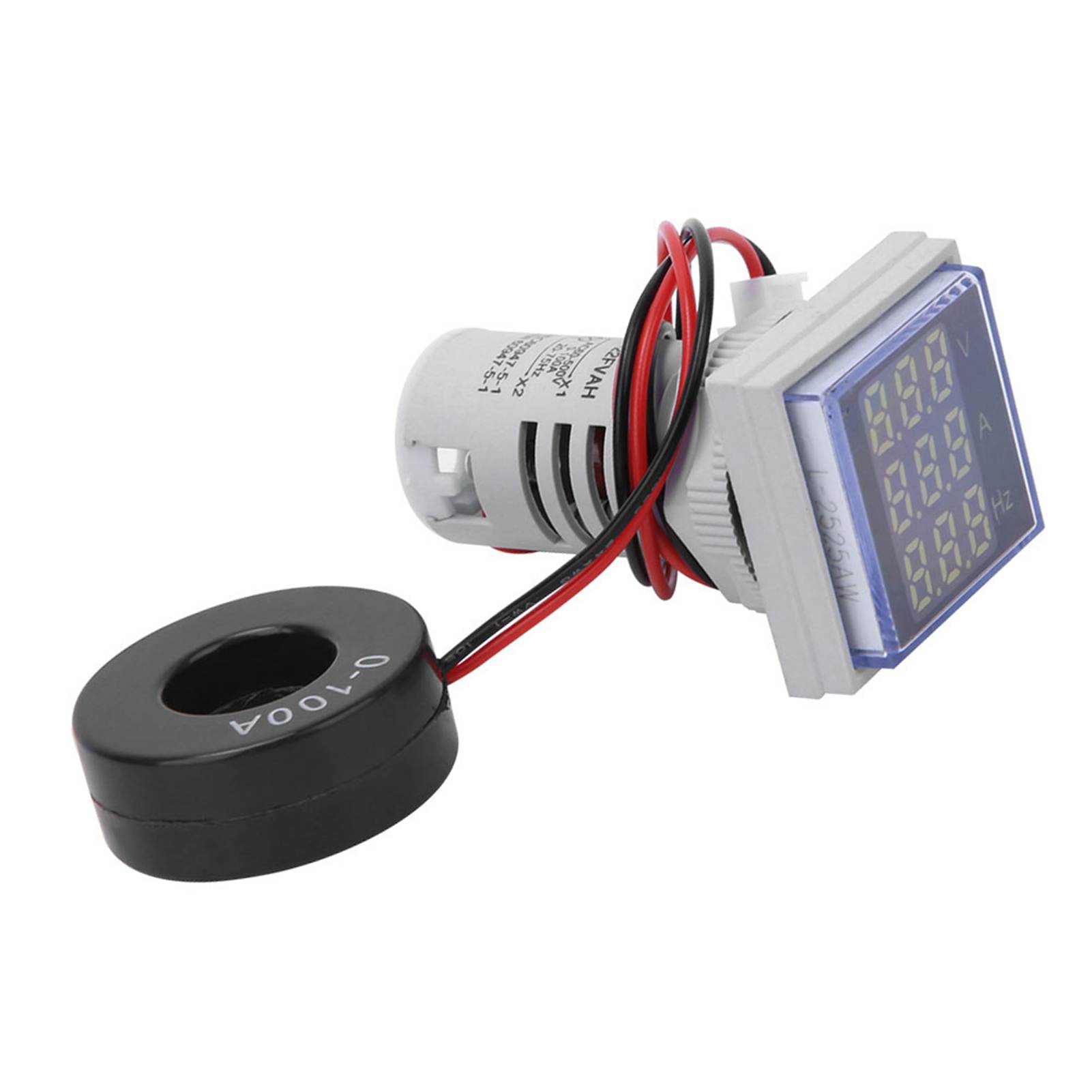 

Multifunction Digital Meter Square 3 Digit Display AC Voltage Current Hertz Tester білий