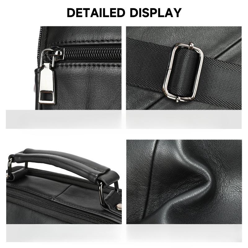 A Genuine Leather Men's Multi-functional Business Crossbody Bag Is A Versatile and High-end Small Crossbody Bag