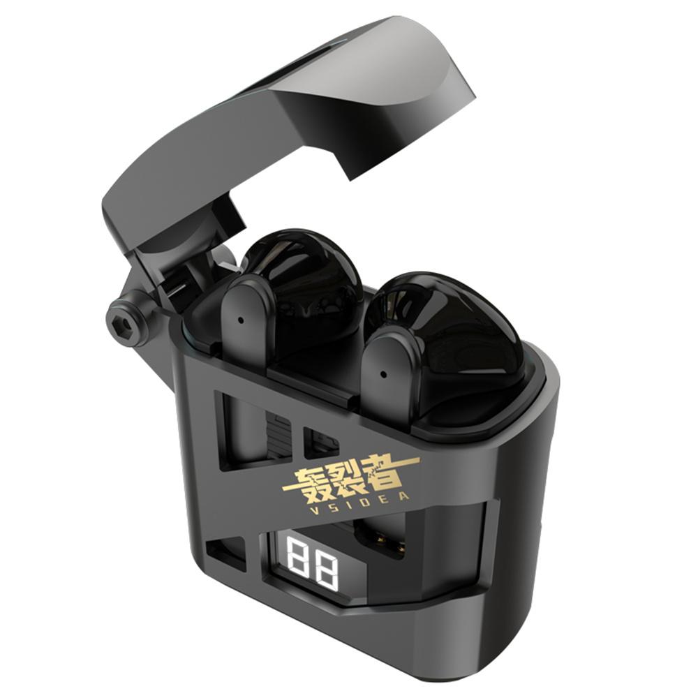 

VSIDEA A88S Wireless Bluetooth-Compatible Earbuds Low Latency Deep Bass Semi In Ear Headphones Black