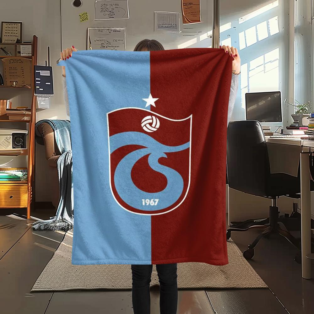 1PC Trabzonspor FC Print Flannel Blanket, High Quality Comfortable for All Seasons, Home Decor, Warmth and Comfort, Perfect for Christmas Gifts228