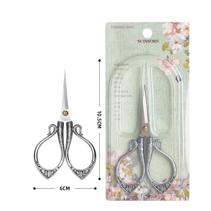 Tailor'S Scissors Handmade Scissors Stainless Steel/Zinc Alloy Classic Retro Sewing Clipper Paper Cuttings Thread Trimming Head