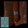 Temporary Luminous Flower Tattoo Sticker Rose Butterfly Floral Fake Tattoos  Beauty Tools