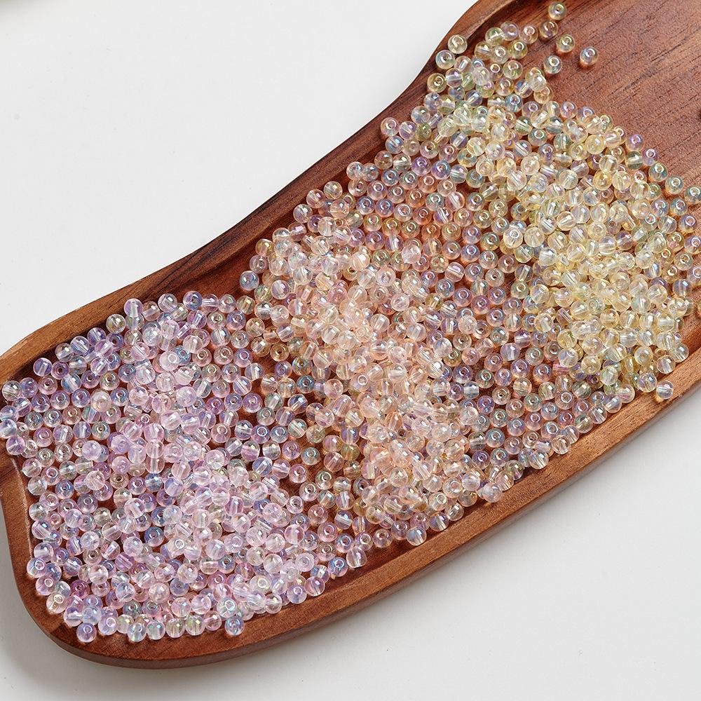 Iridescent AB Glass Rice Beads for DIY Jewelry – Colorful Beaded Bracelet & Necklace Accessories