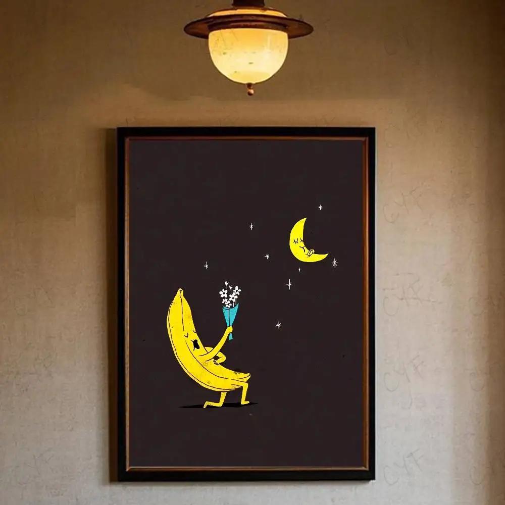 Funny Food Fancy Art Poster Home Living Bed Room Bar Hallway Sticky Wall Art Printing Waterproof Aesthetic Decor