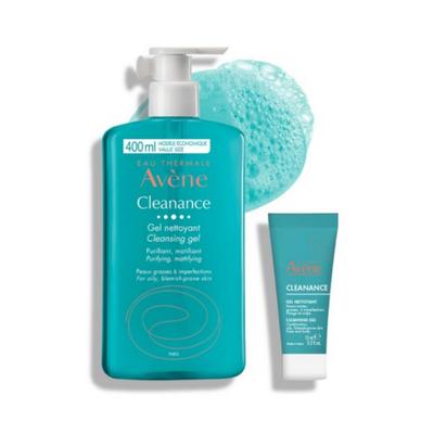Avène Cleanance Gel Καθαρισμού με Ισορροπημένο pH, 400ml + 15ml, 1 Σετ