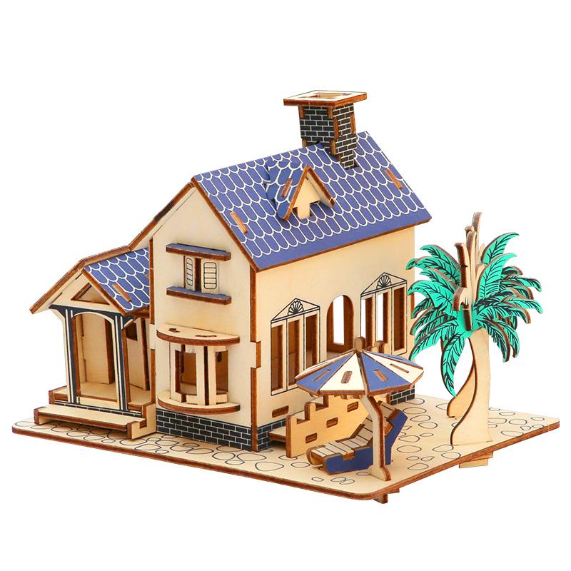 3D Wooden Puzzle Model Kit for Kids and Adults - Educational Brain Toy and Gift