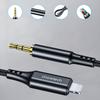 Cable de audio AUX iPhone Lightning minijack 35 mm 1 m negro