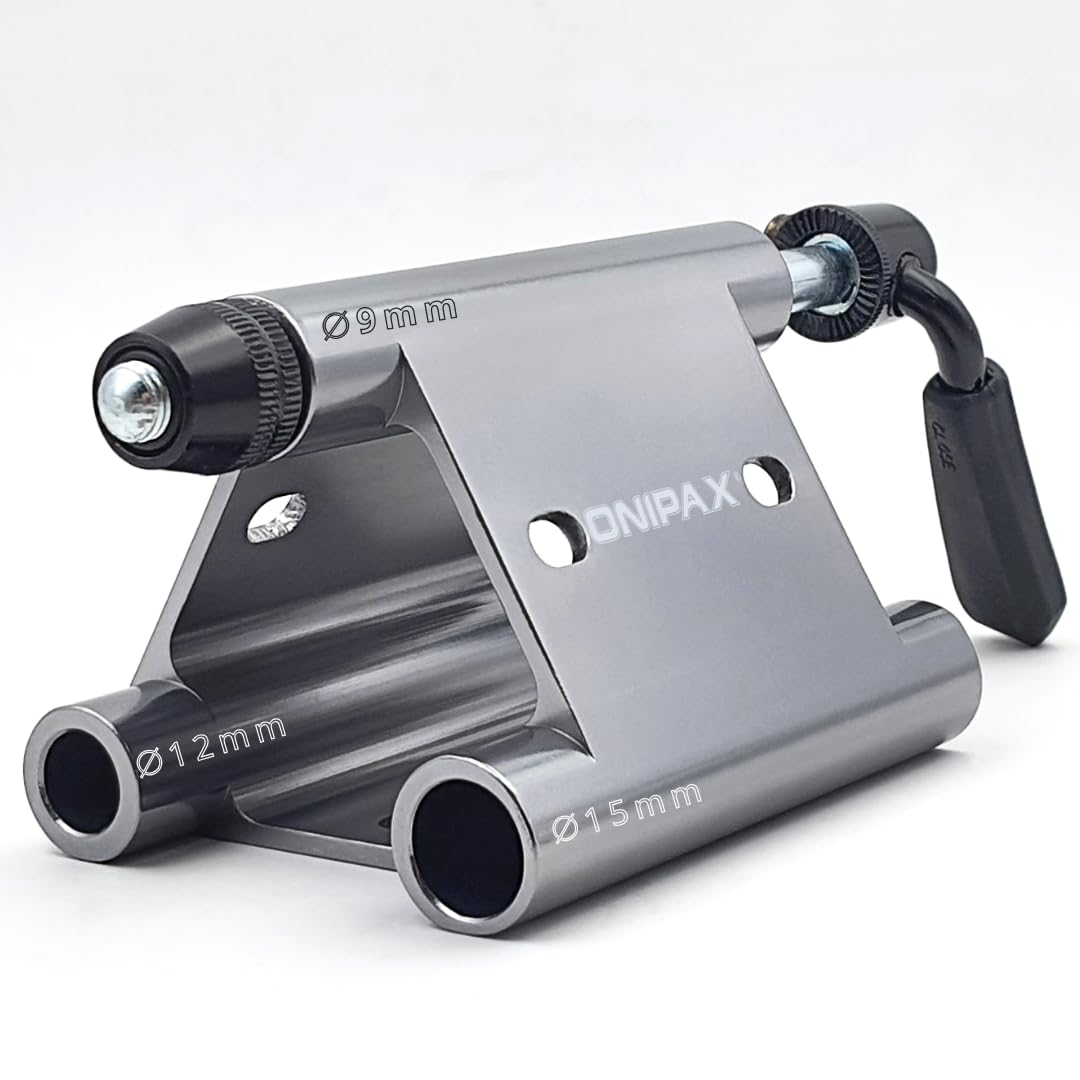 

ONIPAX Triangular Bike Fork Mount Hitch Rack 9mm Quick (with Release, Gray)