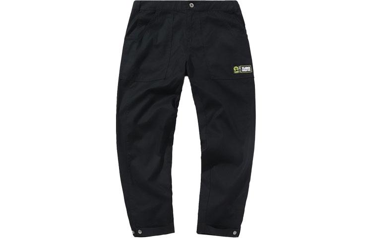Li Ning BADFIVE Casual Pants Men s Black Moderate Straight Fit Pants AKXP253-2 XL