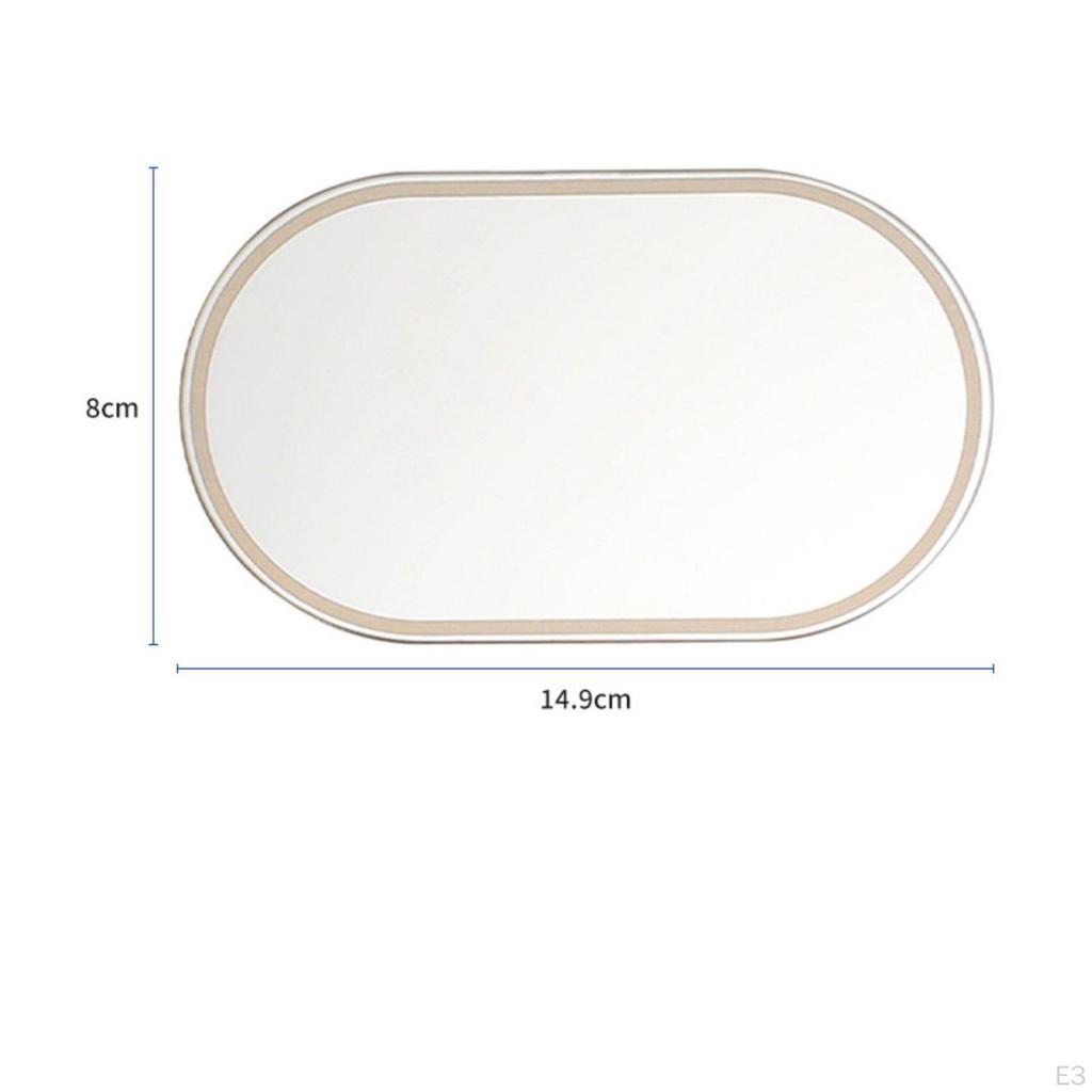 Car Sun Visor Mirror High-Clarity Self-Adhering Makeup Shatterproof