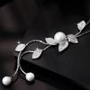 2025 New Elegant Simulated Pearl Choker for Women Silver Color Chain Long Necklaces Pendant Fashion Jewelry Accessories