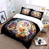 Floral Stained Glass Decor Set Multiple sizes kid's and adults' bedroom Exquisite 3PC bedding set gift