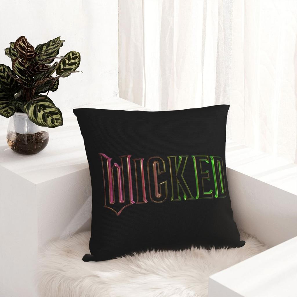 Wicked Elphaba & Glinda Square Pillow Case Musical Movie Cushion Cover Polyester Decor Throw Pillow Case Cover Living Room 18"