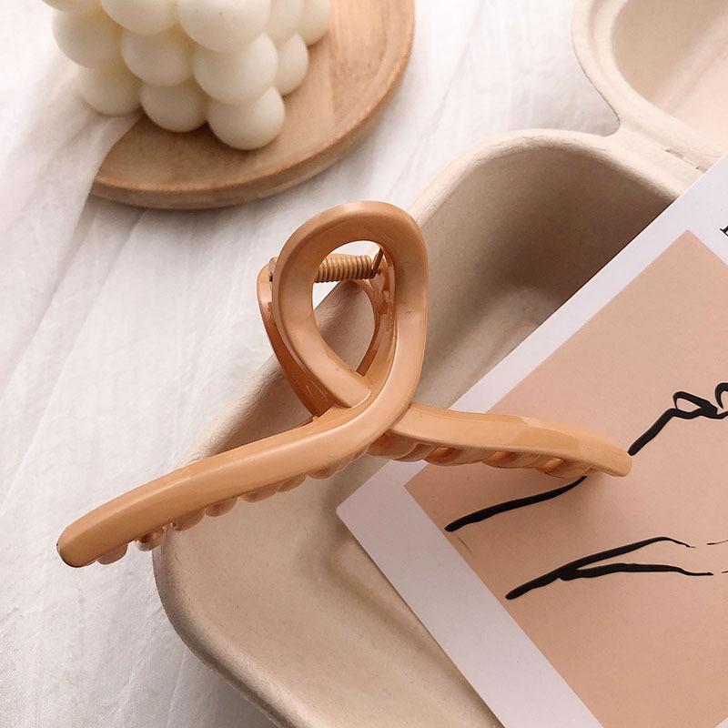 38Styles Geometry Women's Hair Claw Coffee Beige Large Thick Hair Clip Crab Korean Big Small Hairpin Femme Girl Hair Accessories