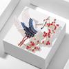Enamel Flower Crane Brooches For Women Unisex Bird Animal Party Brooch Pins Gift