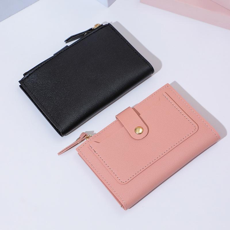 Multi-Functional Card Holder & Zipper Coin Purse with Custom Logo, PU Material, Multiple Card Slots