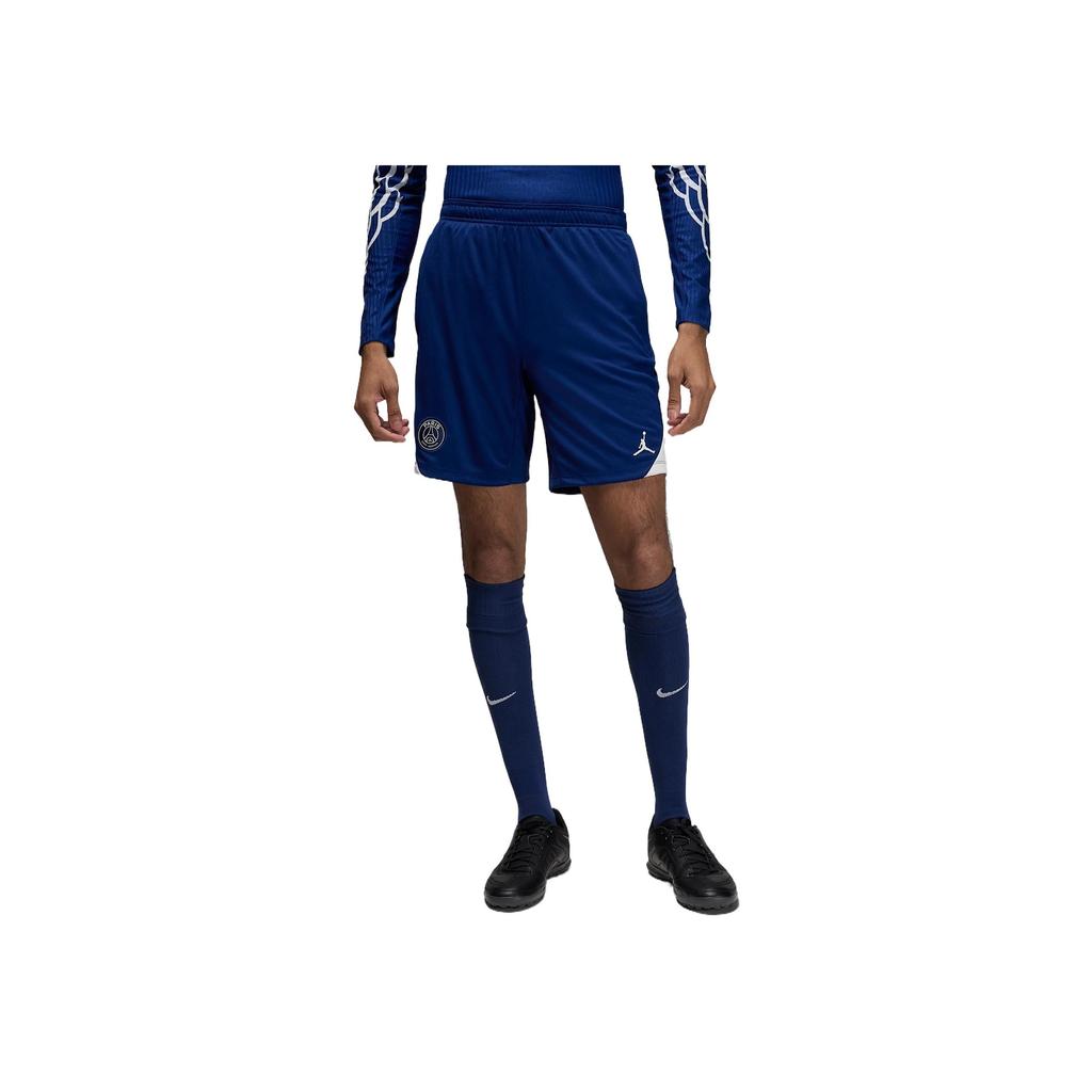 Nike Calças de Futebol Dri-Fit SS25 PSG Logo Bordado Confortáveis Macias Tricotadas Absorventes de Umidade Calças Masculinas Azul HJ1981-492