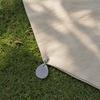 Marble Tablecloth Weight with Metal Clip, Teardrop Shape Table Cover Weight, Outdoor Party Picnic Dinner Tablecover Pendant Stone